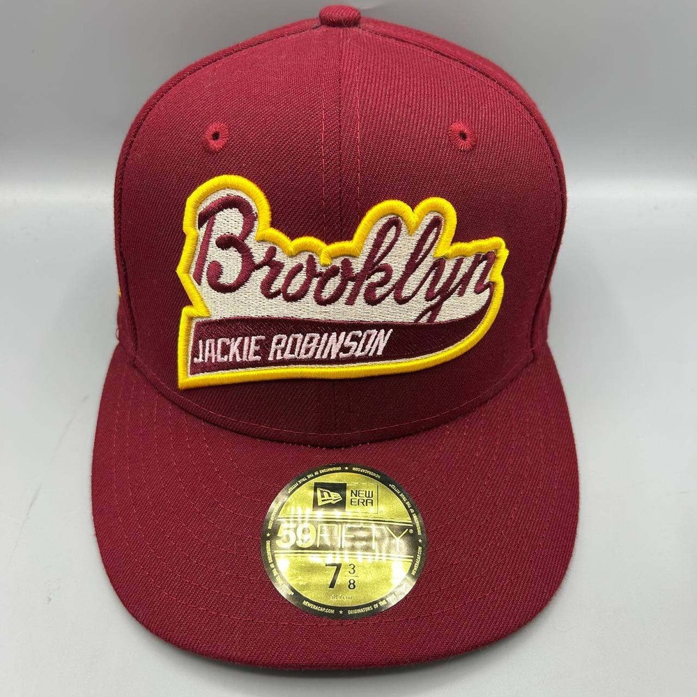 Brooklyn Dodgers Jackie Robinson MLB Hat Men 7 3/8 59Fifty New Era Fitted Cap